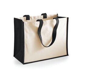 Westford Mill WM422 - Printers jute classic shopper Black