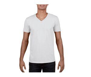 Gildan GN646 - V-ringad T-shirt herr 100% bomull White