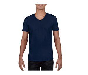 Gildan GN646 - V-ringad T-shirt herr 100% bomull Navy