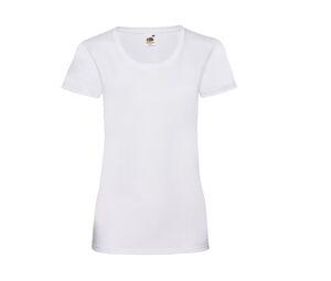 Fruit of the Loom SC600 - Lady-Fit bomullst-shirt White