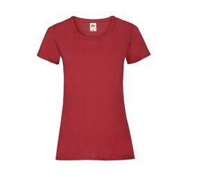 Fruit of the Loom SC600 - Lady-Fit bomullst-shirt Red
