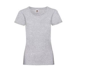 Fruit of the Loom SC600 - Lady-Fit bomullst-shirt Heather Grey