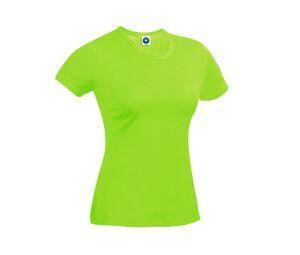 Starworld SW404 - T-shirt med prestanda för kvinnor Fluorescent Green