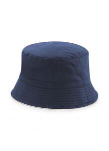 BEECHFIELD BF686 - Reversible Bucket Hat French Navy/White