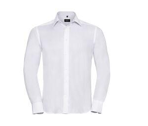 Russell Collection JZ958 - Modern Fit non-Iron skjorta för män White