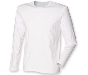 SF Men SF124 - Långärmad stretch-T-shirt för män White