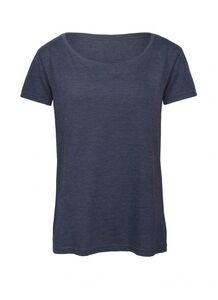 B&C BC056 - Tri-Blend T-shirt dam Heather Navy
