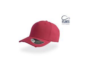 Atlantis AT052 - 5 pannor Vintage Style Cap Red