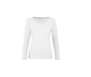 B&C BC071 - Långärmad T-shirt dam 100% ekologisk bomull White