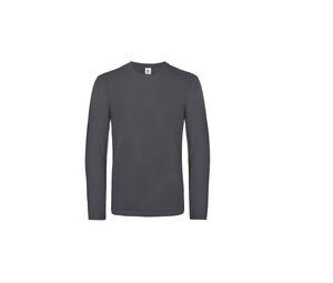 B&C BC07T - Långärmad T-shirt för män Dark Grey