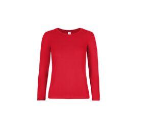 B&C BC08T - Långärmad T-shirt för kvinnor Red