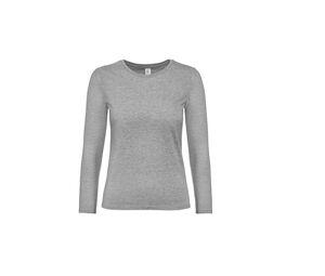 B&C BC08T - Långärmad T-shirt för kvinnor Sport Grey