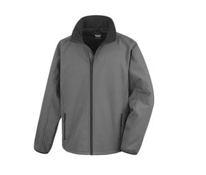 RESULT RS231 - Mens Printable Soft-Shell Jacket Charcoal/ Black
