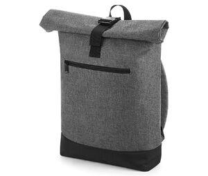 BAG BASE BG855 - Sac à dos fermeture à enroulement Grey Marl/Black