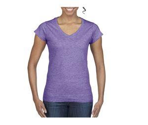 Gildan GN647 - T-shirt för kvinnor V-ringning 100% bomull