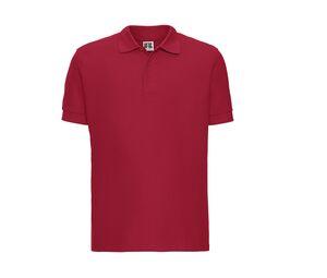 Russell JZ577 - 100% bomullsresistent herrpolo för män Classic Red