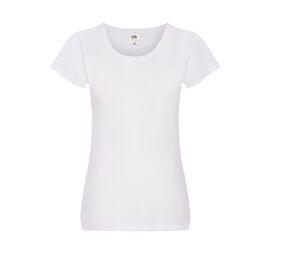 Fruit of the Loom SC1422 - T-shirt med rund hals för kvinnor White