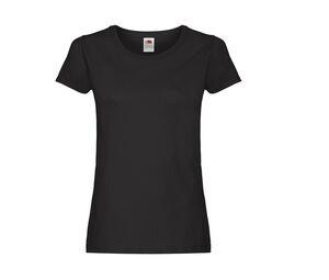 Fruit of the Loom SC1422 - T-shirt med rund hals för kvinnor Black