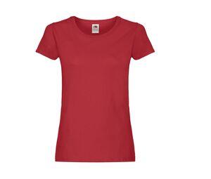 Fruit of the Loom SC1422 - T-shirt med rund hals för kvinnor Red