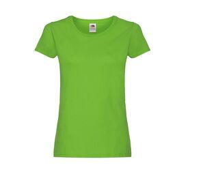 Fruit of the Loom SC1422 - T-shirt med rund hals för kvinnor Lime