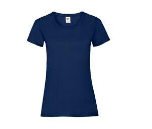 Fruit of the Loom SC600 - Lady-Fit bomullst-shirt Navy