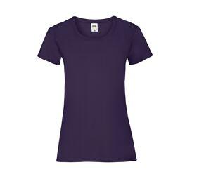 Fruit of the Loom SC600 - Lady-Fit bomullst-shirt Purple