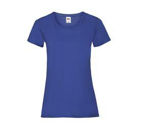 Fruit of the Loom SC600 - Lady-Fit bomullst-shirt Royal