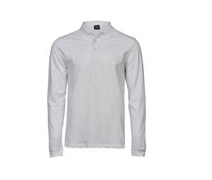 TEE JAYS TJ1406 - Polo stretch manches longues homme White