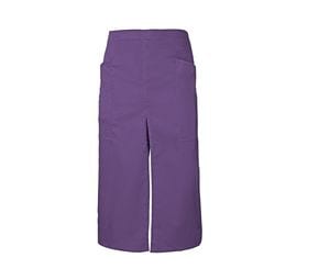 VELILLA V4209 - Långt förkläde med öppning och fickor Purple