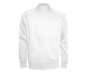 JHK JK296 - Stor tröja med Dragkedja White