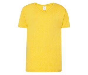 JHK JK401 - V-ringad T-shirt 160 Mustard Heather