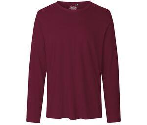 Neutral O61050 - Långärmad T-shirt för män Bordeaux