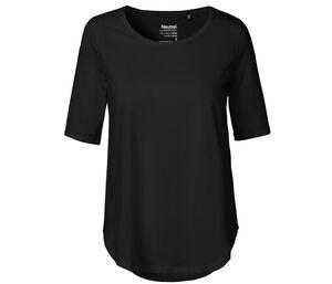 NEUTRAL O81004 - T-shirt femme manches mi-longues Black