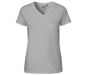Neutral O81005 - T-shirt med V-ringning för kvinnor Sport Grey