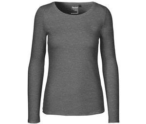 Neutral O81050 - Långärmad T-shirt för kvinnor Dark Heather