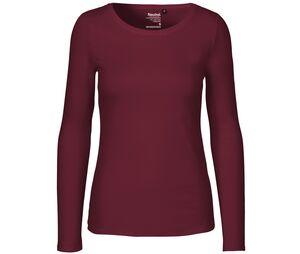Neutral O81050 - Långärmad T-shirt för kvinnor Bordeaux