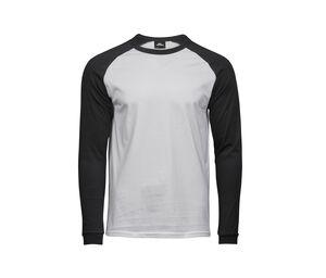 TEE JAYS TJ5072 - T-shirt baseball manches longues White / Black
