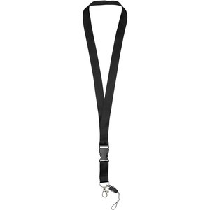 PF Concept 102508 - Sagan nyckelband med avtagbart spänne, telefonhållare Solid Black