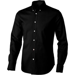 Elevate Life 38162 - Vaillant långärmad oxfordskjorta män Solid Black