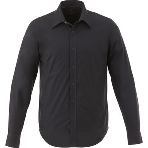 Elevate Life 38168 - Hamell långärmad stretchskjorta män Solid Black