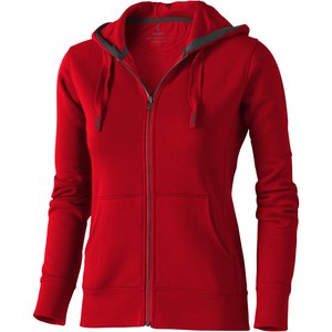 Elevate Life 38212 - Arora hoodie med hel dragkedja dam Red