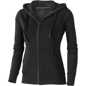 Elevate Life 38212 - Arora hoodie med hel dragkedja dam Solid Black
