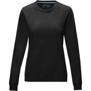 Elevate NXT 37513 - Jasper dam rundhalsad tröja GOTS ekologiska GRS återvunnet material Solid Black