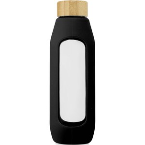 PF Concept 100666 - Tidan 600 ml flaska i borosilikatglas med silikongrepp Solid Black