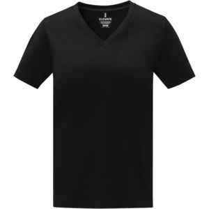 Elevate Life 38031 - Somoto kortärmad V-ringad t-shirt till dam  Solid Black