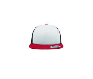 FLEXFIT 6005FW - American cap with flat visor Red / White / Black