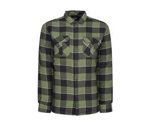 REGATTA RGS216 - Quilted overshirt Green Check