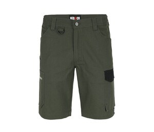 HEROCK HK024 - Multi-pocket shorts Dark Khaki / Black