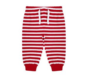 LARKWOOD LW085 - LOUNGE PANTS Red / White Stripes
