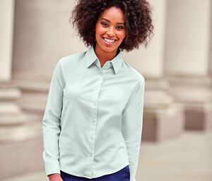 Russell Collection JZ32F - Ladies Long Sleeve Easy Care Oxford Shirt